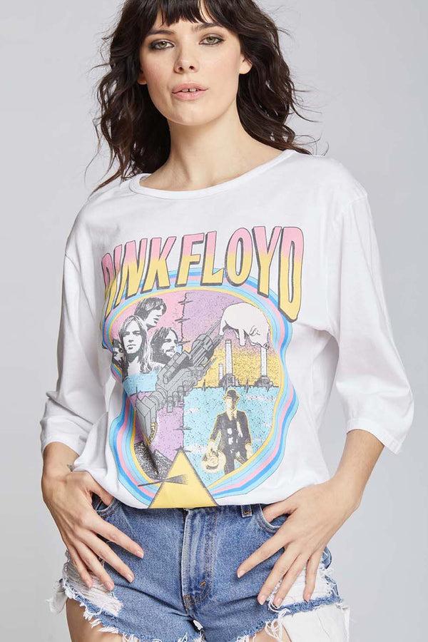 Recycled Karma Pink Floyd Albums Retro Graphic 3/4 Sleeve Tee