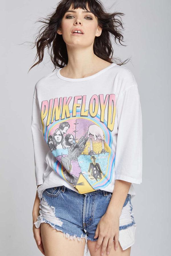 Recycled Karma Pink Floyd Albums Retro Graphic 3/4 Sleeve Tee