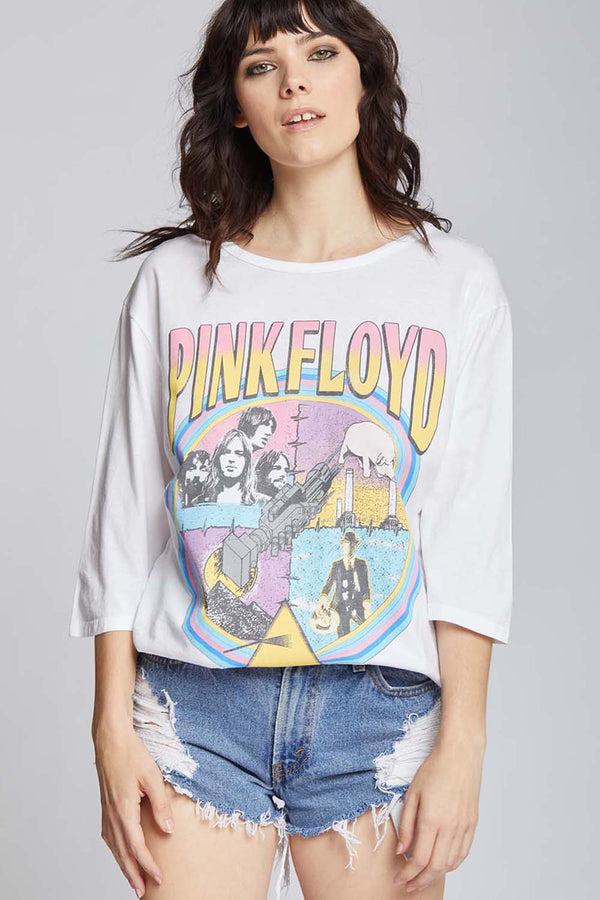 recycled karma Pink Floyd Albums Retro Graphic 3/4 Sleeve Tee