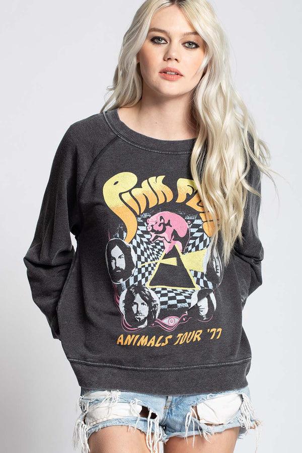 Recycled Karma Pink Floyd Animals Tour ‘77 Oversized Vintage Sweatshirt