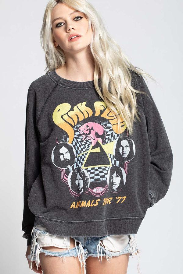 Recycled Karma Pink Floyd Animals Tour ‘77 Oversized Vintage Sweatshirt