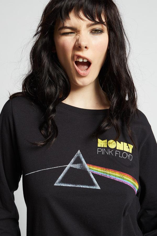 Recycled Karma Pink Floyd Money Long Sleeve Vintage Band Tee