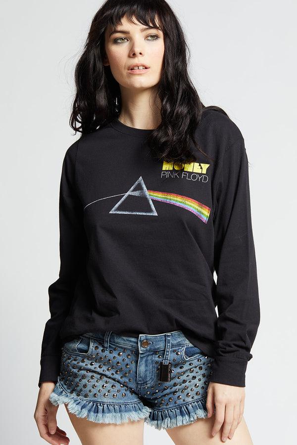 Recycled Karma Pink Floyd Money Long Sleeve Vintage Band Tee