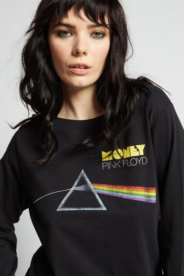 Recycled Karma Pink Floyd Money Long Sleeve Vintage Band Tee
