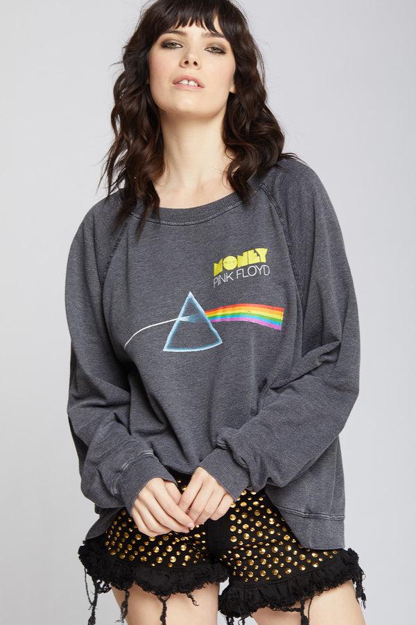 Recycled Karma Pink Floyd Money Oversized Fleece Sweatshirt