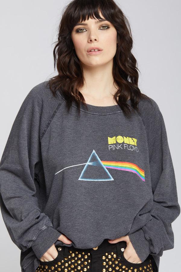 Recycled Karma Pink Floyd Money Oversized Fleece Sweatshirt