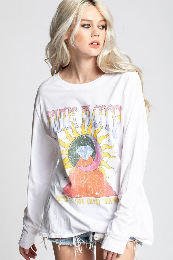 Recycled Karma Pink Floyd Shine Crazy Diamond Long Sleeve Tee