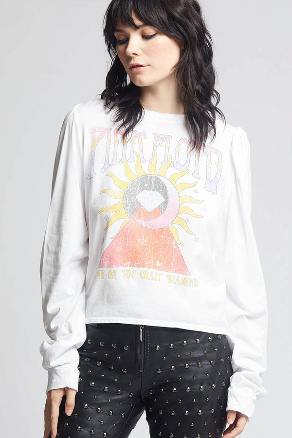 Recycled Karma Pink Floyd Shine On You Crazy Diamond Long Puff Sleeve