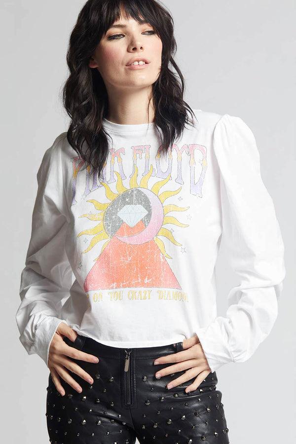 Recycled Karma Pink Floyd Shine On You Crazy Diamond Long Puff Sleeve
