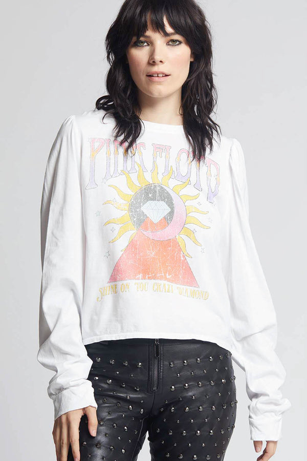 recycled karma Pink Floyd Shine On You Crazy Diamond Long Puff Sleeve