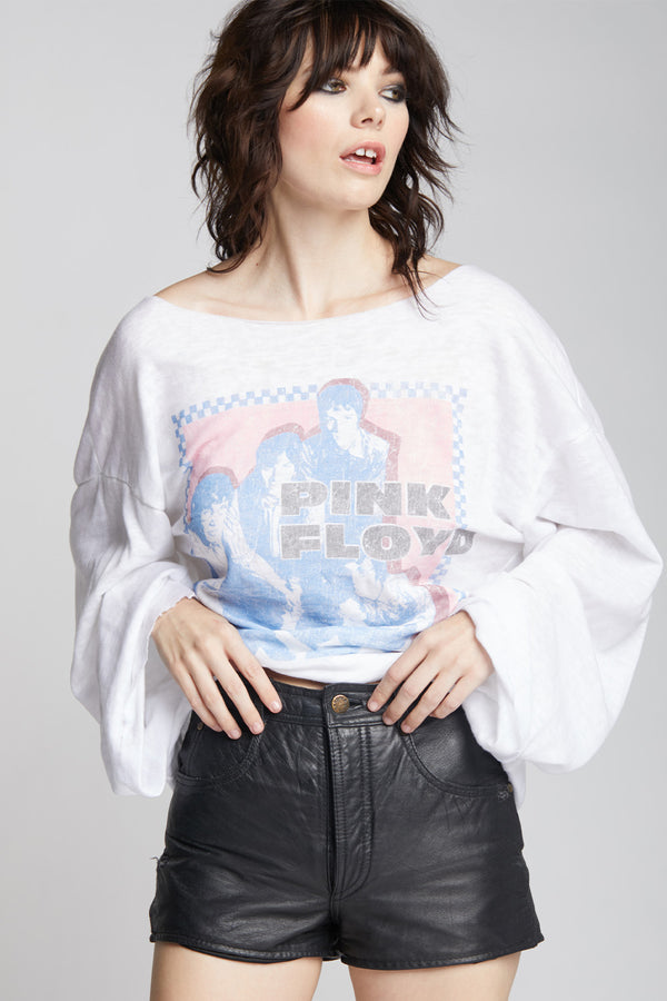 Recycled Karma Pink Floyd Vintage Band Photo Bell Sleeve Tee