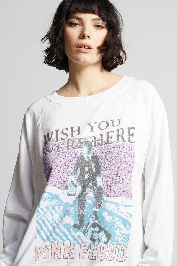 Recycled Karma Pink Floyd Wish You Were Here Oversized Sweatshirt