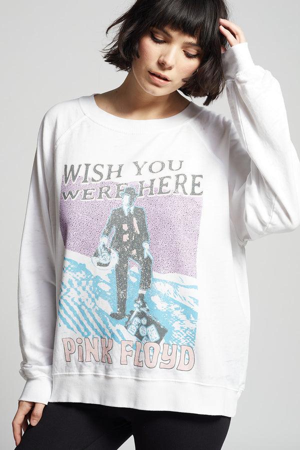 Recycled Karma Pink Floyd Wish You Were Here Oversized Sweatshirt