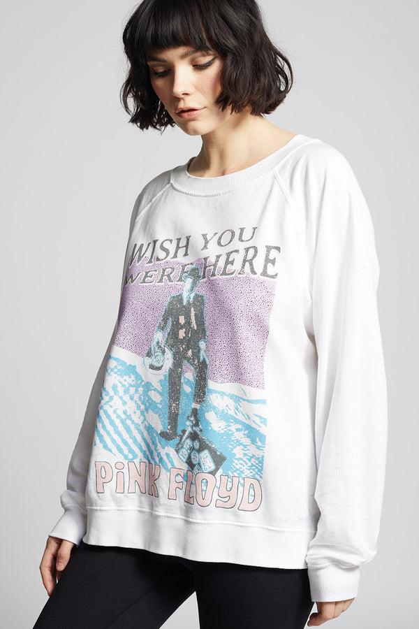 recycled karma Pink Floyd Wish You Were Here Oversized Sweatshirt