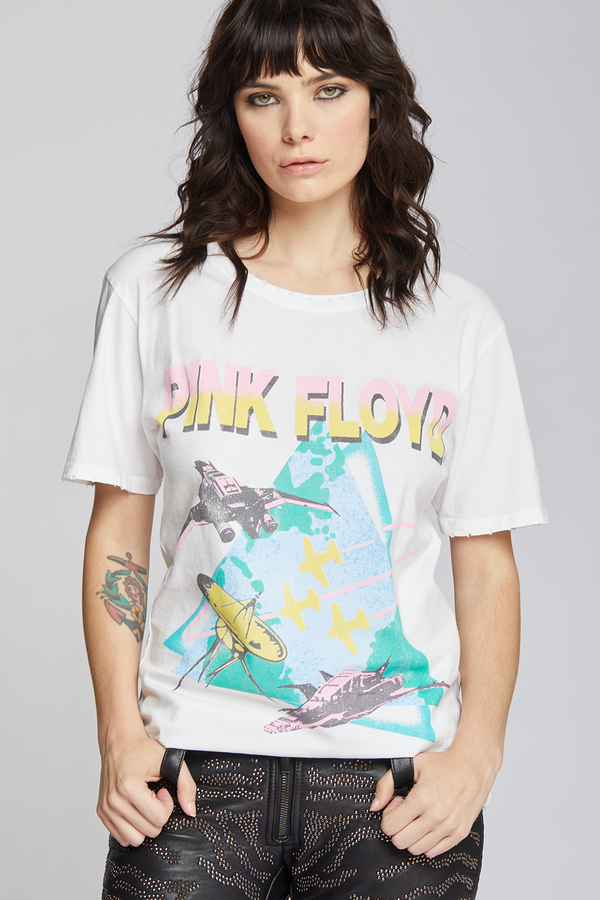 Recycled Karma Pink Floyd World Tour ‘87 Vintage Style Boyfriend Tee