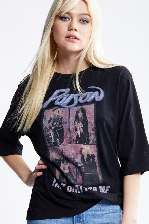 Recycled Karma Poison Talk Dirty Oversized Vintage Graphic Tee