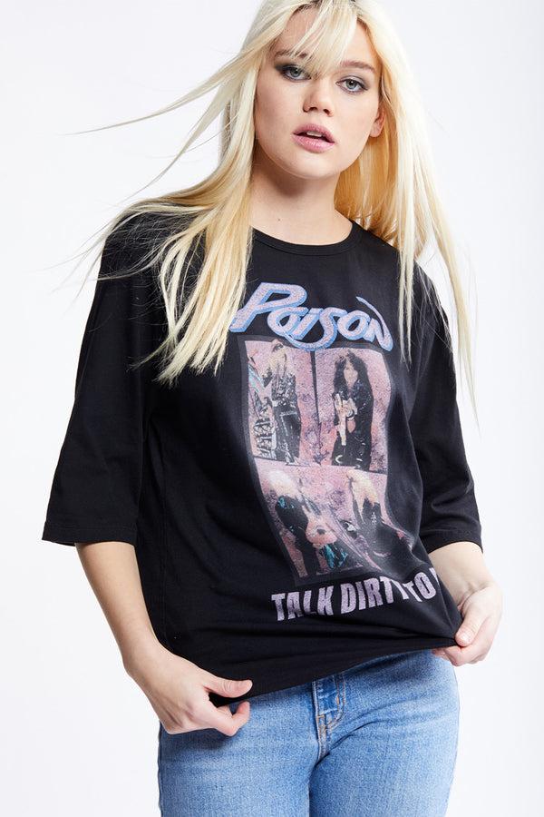 recycled karma Poison Talk Dirty Oversized Vintage Graphic Tee