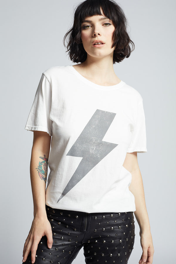 recycled karma AC/DC Bolt Vintage Boyfriend Tee