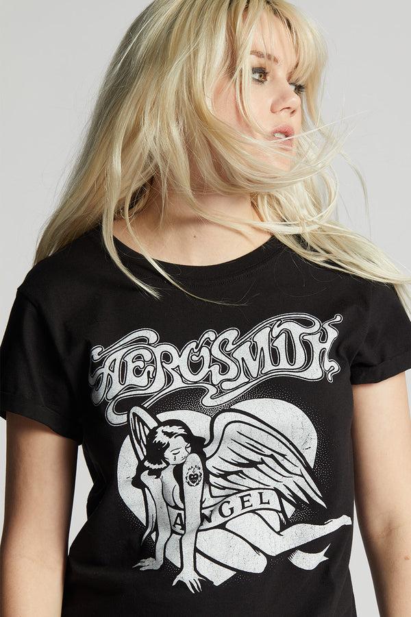 Recycled Karma Aerosmith Angel Vintage Graphic Tee