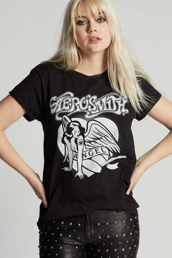 recycled karma Aerosmith Angel Vintage Graphic Tee