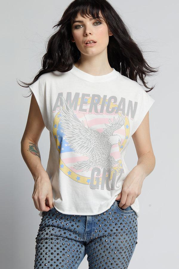 recycled karma American Grit Cut Sleeve Tee