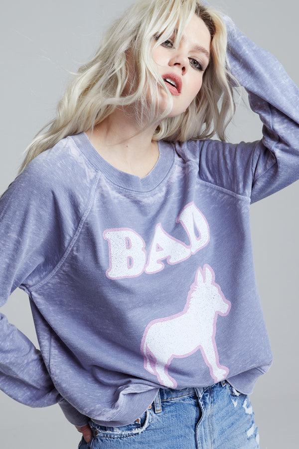 Recycled Karma Bad A** Oversized Graphic Sweatshirt