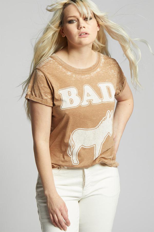 Recycled Karma BAD ASS Vintage-Style Graphic Tee