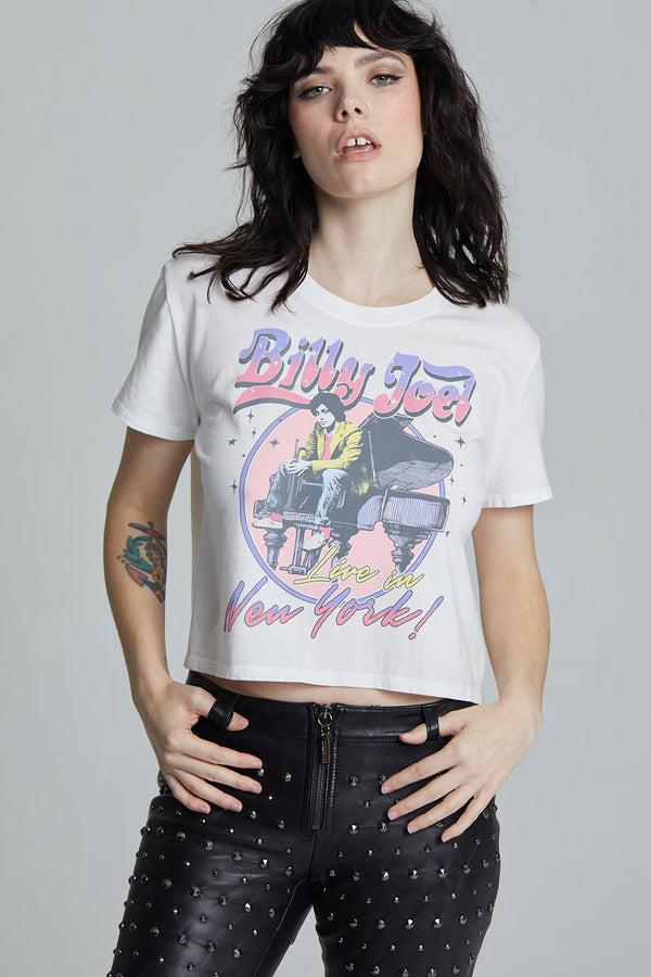 recycled karma Billy Joel New York Crop Tee