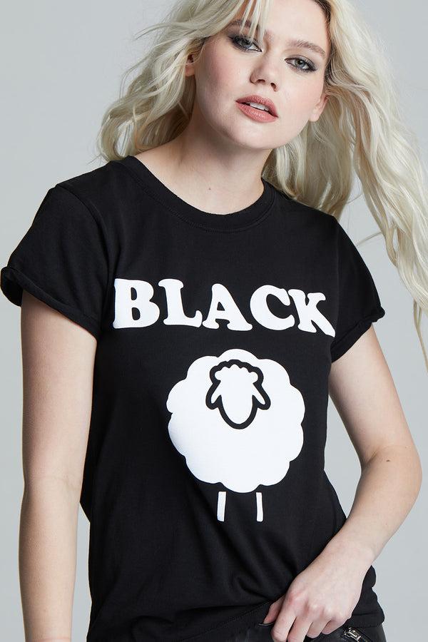 Recycled Karma Black Black Sheep Tee