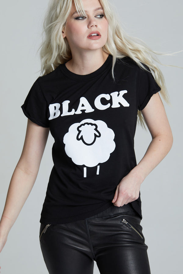 Recycled Karma Black Black Sheep Tee