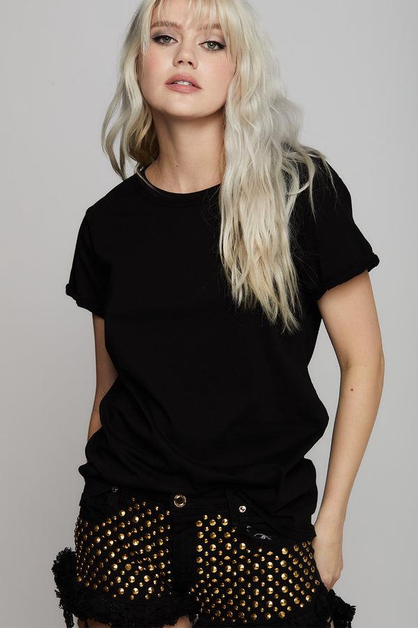 Recycled Karma Black Fitted Tee