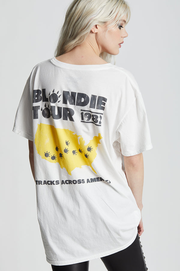 Recycled Karma Blondie The Hunter 1982 Tour Tee