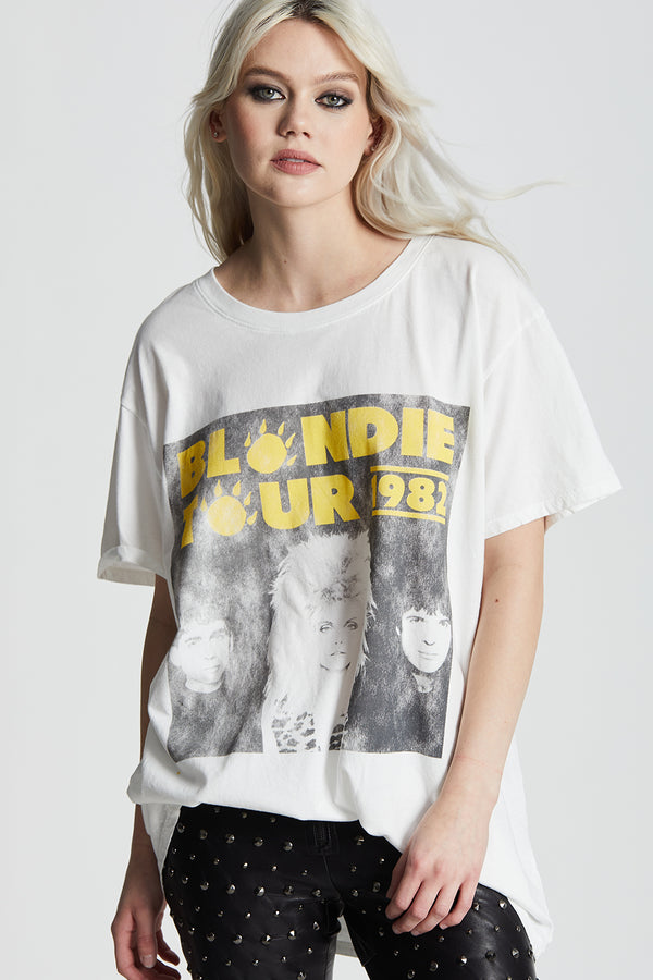recycled karma Blondie The Hunter 1982 Tour Tee