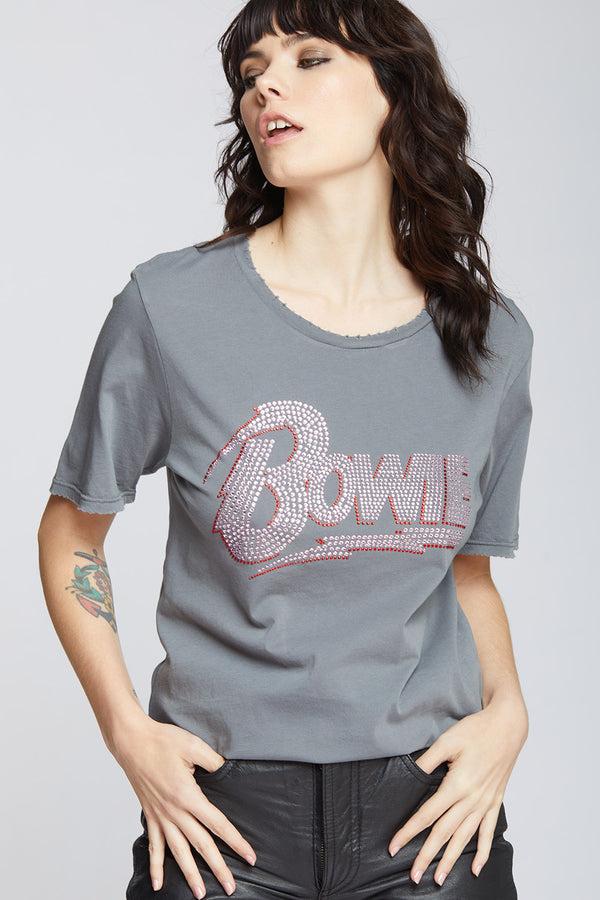 Recycled Karma Bowie Bolt Crystal Tee