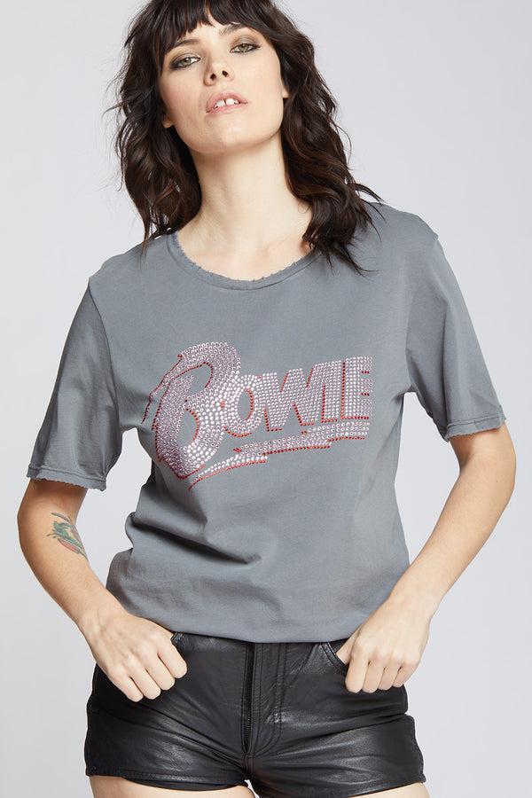 Recycled Karma Bowie Bolt Crystal Tee