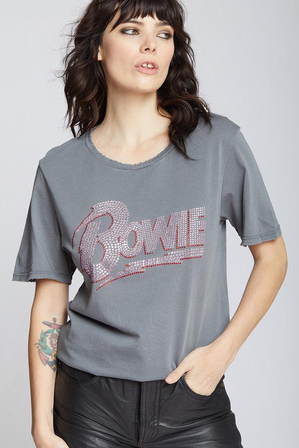 Recycled Karma Bowie Bolt Crystal Tee