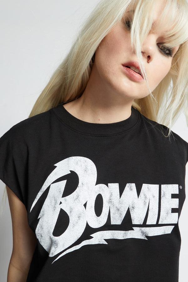 Recycled Karma Bowie Cut Off Sleeve Tee