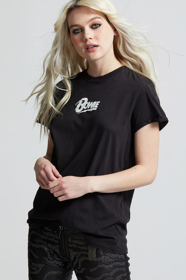 Recycled Karma Bowie Icon Embroidery Tee