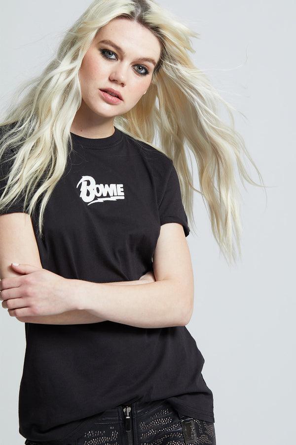 Recycled Karma Bowie Icon Embroidery Tee