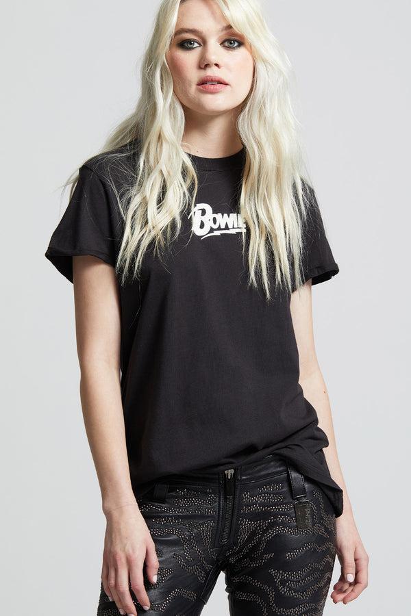 recycled karma Bowie Icon Embroidery Tee