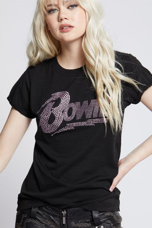 Recycled Karma Bowie Pink Crystal Tee