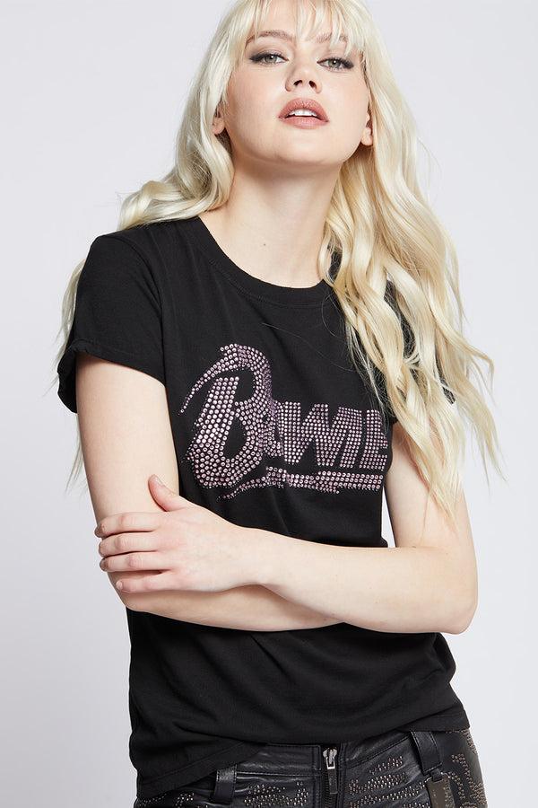 Recycled Karma Bowie Pink Crystal Tee