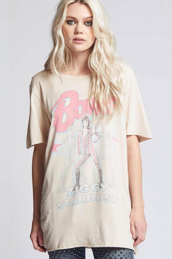 Recycled Karma Bowie Ziggy Stardust Boyfriend Tee