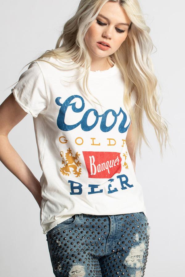 Recycled Karma Coors Banquet Beer Vintage Tee