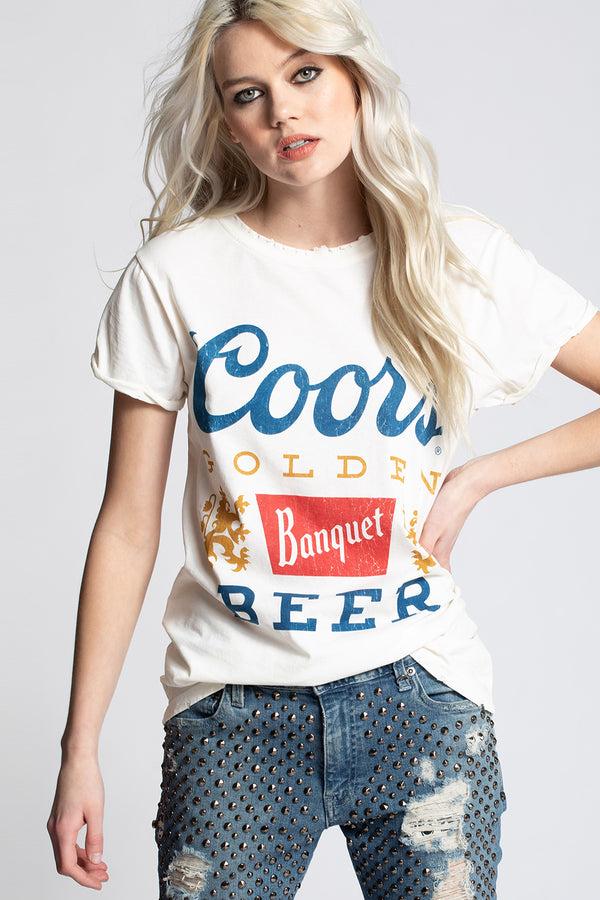 Recycled Karma Coors Banquet Beer Vintage Tee