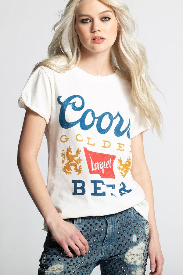 Recycled Karma Coors Banquet Beer Vintage Tee