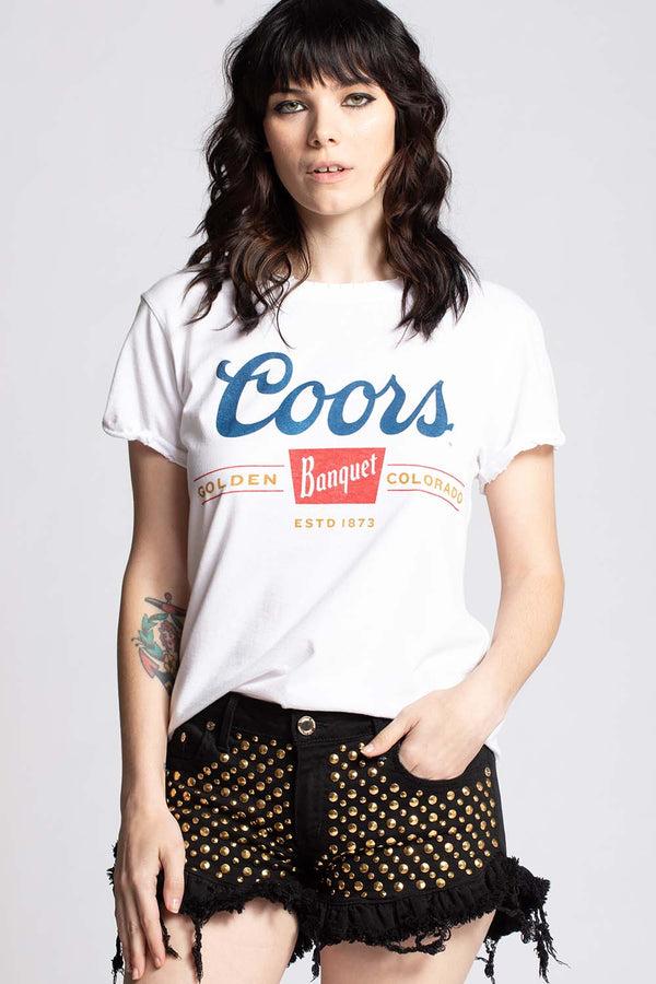 Recycled Karma Coors Banquet White Vintage Tee