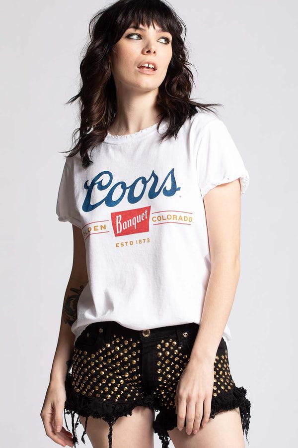 Recycled Karma Coors Banquet White Vintage Tee