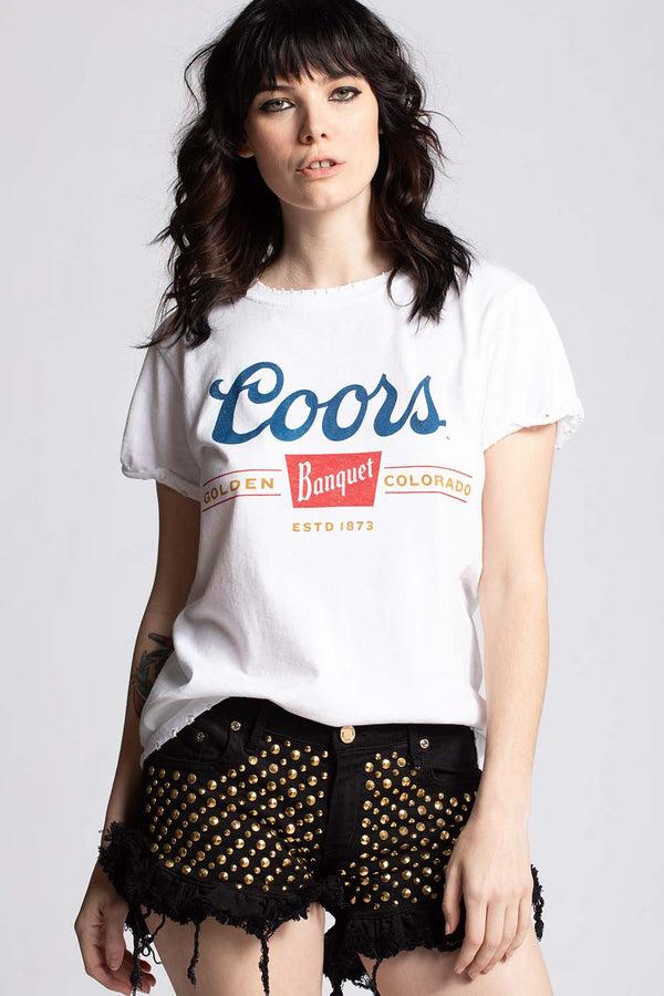 recycled karma Coors Banquet White Vintage Tee