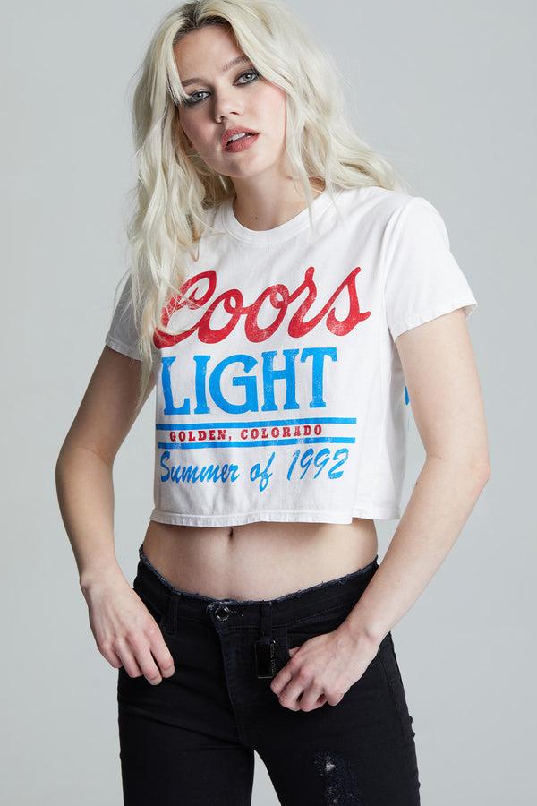 Recycled Karma Coors Light 1992 Vintage Crop Top